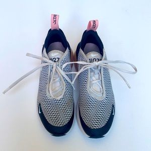 NIKE AIR 270 Girla Blk/Pink/White Sz 1 Girls